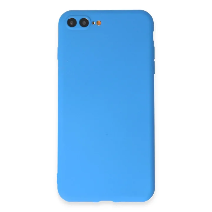 Mey İthalat®  iPhone 7 Plus Kılıf First Silikon - Mavi