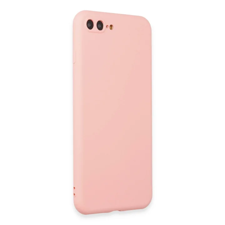 Mey İthalat®  iPhone 7 Plus Kılıf First Silikon - Pudra