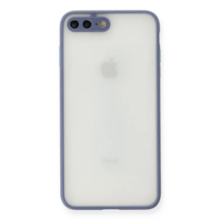 Mey İthalat®   iPhone 7 Plus Kılıf Montreal Silikon Kapak - Gri