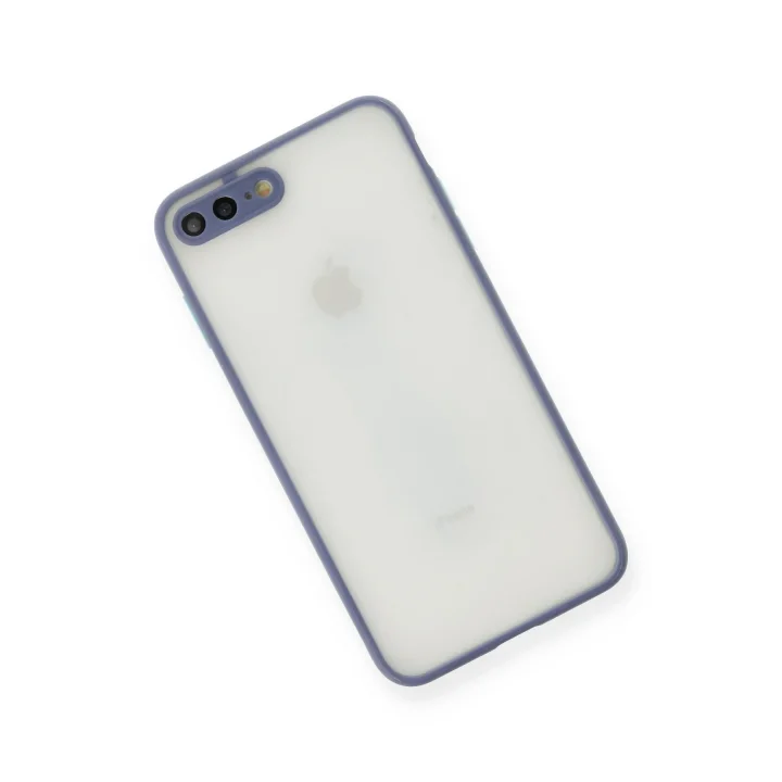 Mey İthalat®   iPhone 7 Plus Kılıf Montreal Silikon Kapak - Gri