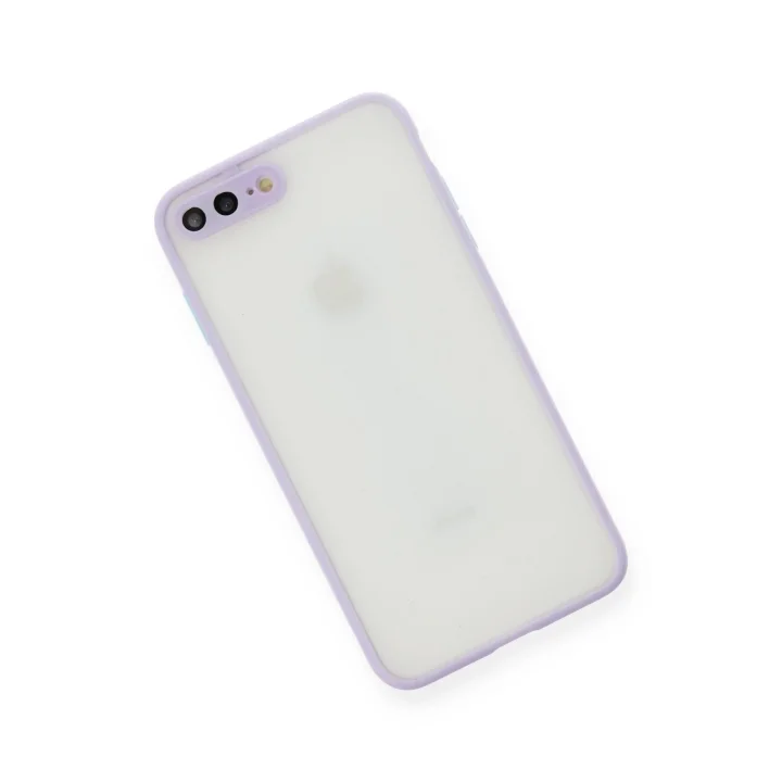 Mey İthalat®   iPhone 7 Plus Kılıf Montreal Silikon Kapak - Mor