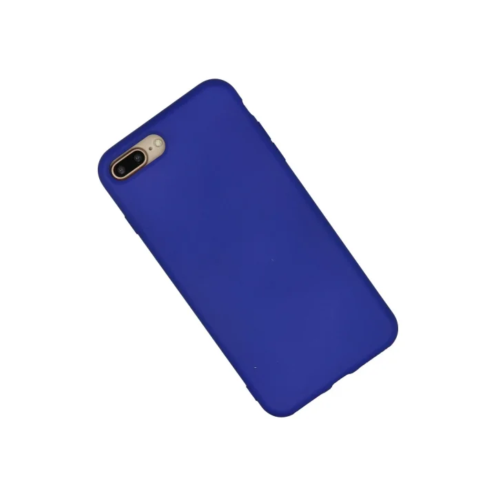 Mey İthalat®  iPhone 7 Plus Kılıf Nano içi Kadife Silikon - Lacivert