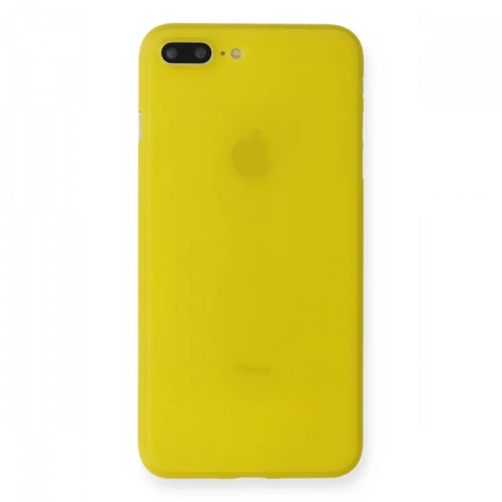 Mey İthalat®  iPhone 7 Plus Kılıf PP Ultra İnce Kapak - Sarı