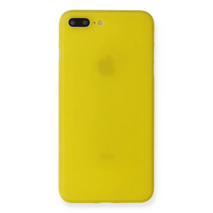 Mey İthalat®  iPhone 7 Plus Kılıf PP Ultra İnce Kapak - Sarı