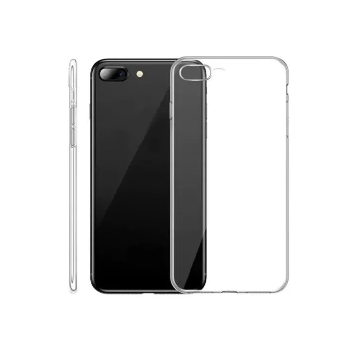 Mey İthalat®  iPhone 8 Plus Kılıf Lüx Şeffaf Silikon