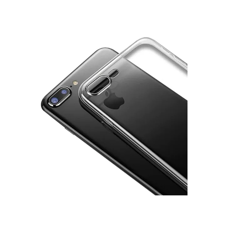 Mey İthalat®  iPhone 8 Plus Kılıf Lüx Şeffaf Silikon