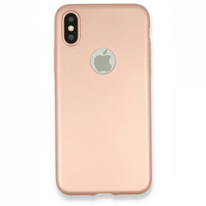 Mey İthalat®  iPhone X Kılıf First Silikon - Rose Gold
