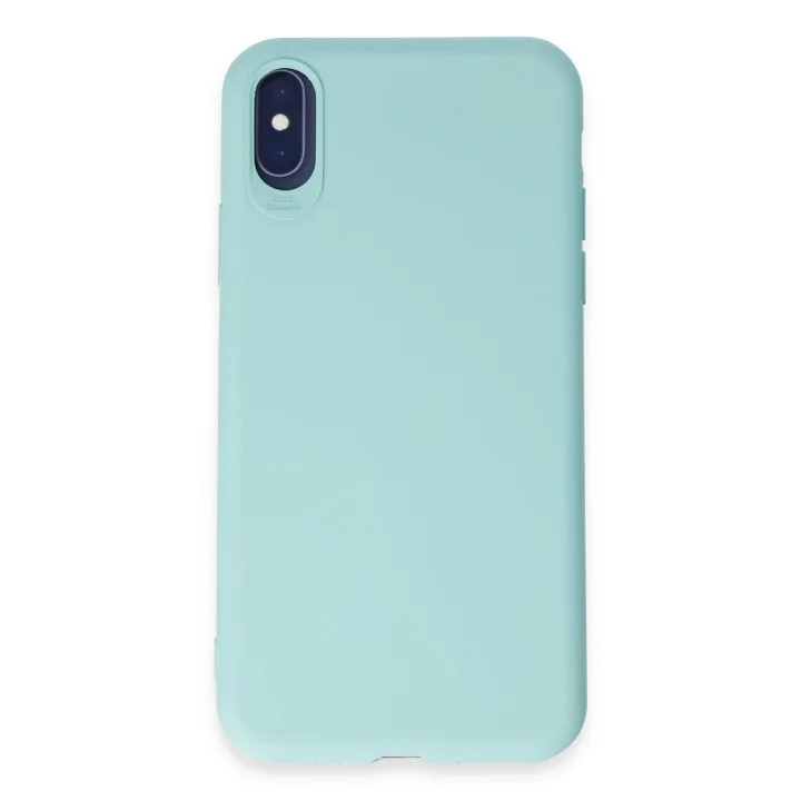 Mey İthalat®   iPhone X Kılıf First Silikon - Turkuaz