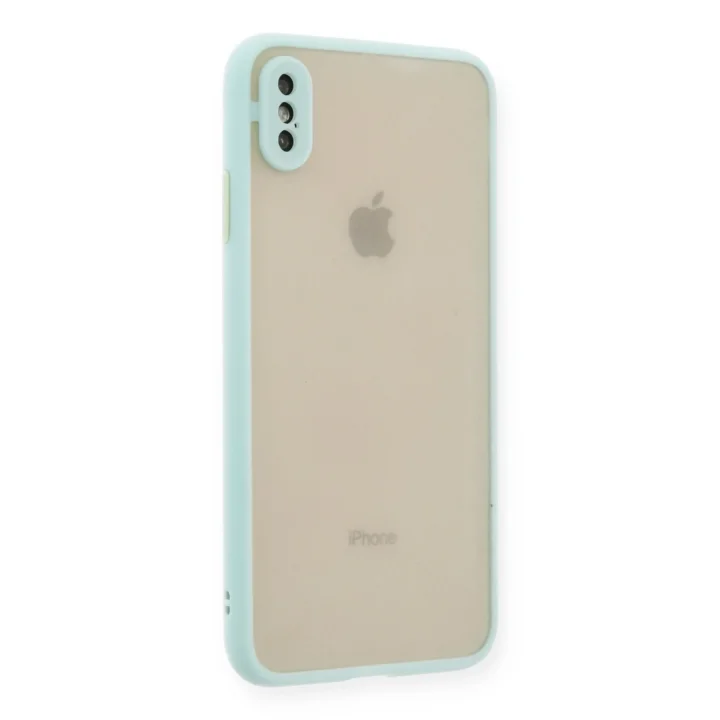 Mey İthalat®   iPhone X Kılıf Montreal Silikon Kapak - Turkuaz