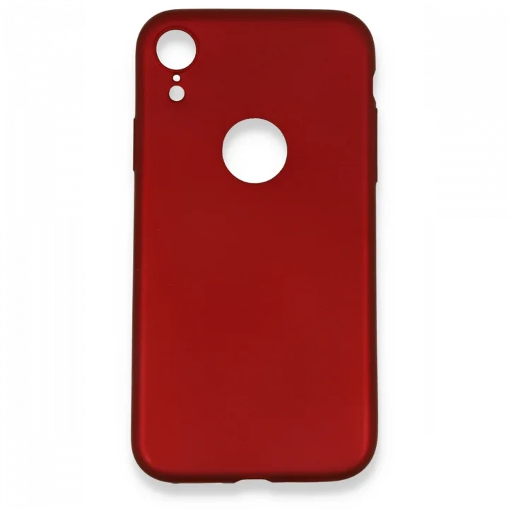 Mey İthalat®  iPhone XR Kılıf First Silikon - Bordo