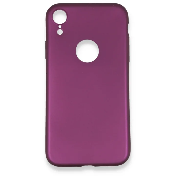 Mey İthalat®  iPhone XR Kılıf First Silikon - Mürdüm