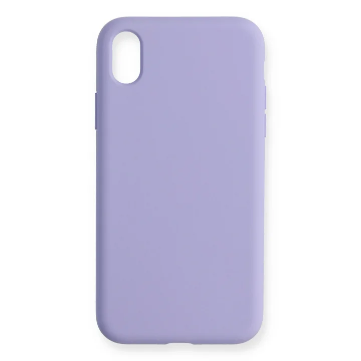 Mey İthalat®  iPhone XR Kılıf Nano içi Kadife Silikon - Lila