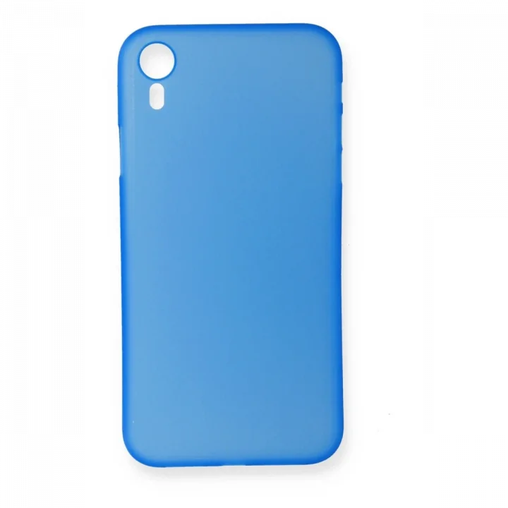 Mey İthalat®  iPhone XR Kılıf PP Ultra İnce Kapak - Mavi