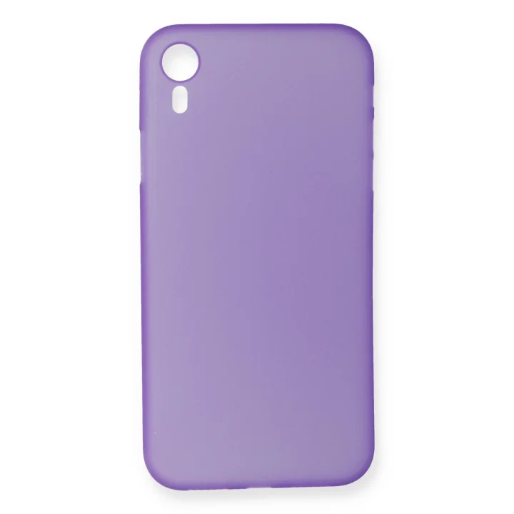 Mey İthalat®  iPhone XR Kılıf PP Ultra İnce Kapak - Mor