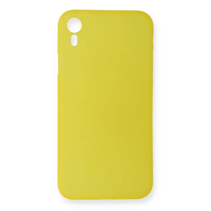 Mey İthalat®  iPhone XR Kılıf PP Ultra İnce Kapak - Sarı