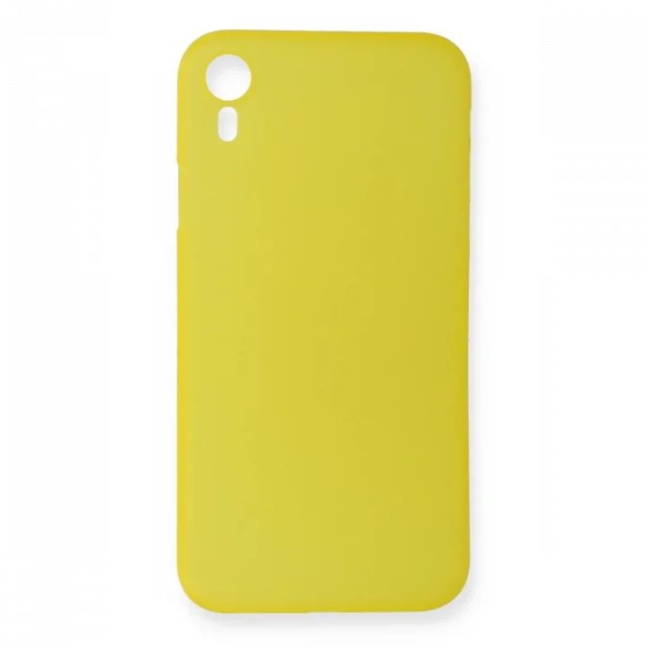 Mey İthalat®  iPhone XR Kılıf PP Ultra İnce Kapak - Sarı