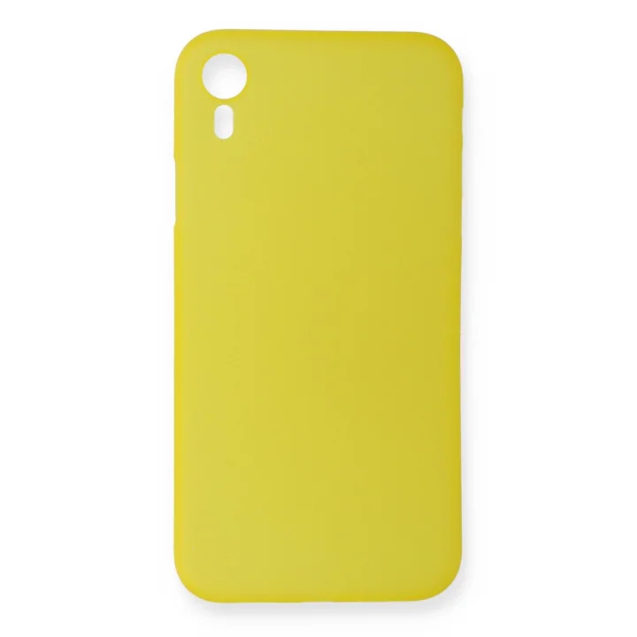 Mey İthalat®  iPhone XR Kılıf PP Ultra İnce Kapak - Sarı