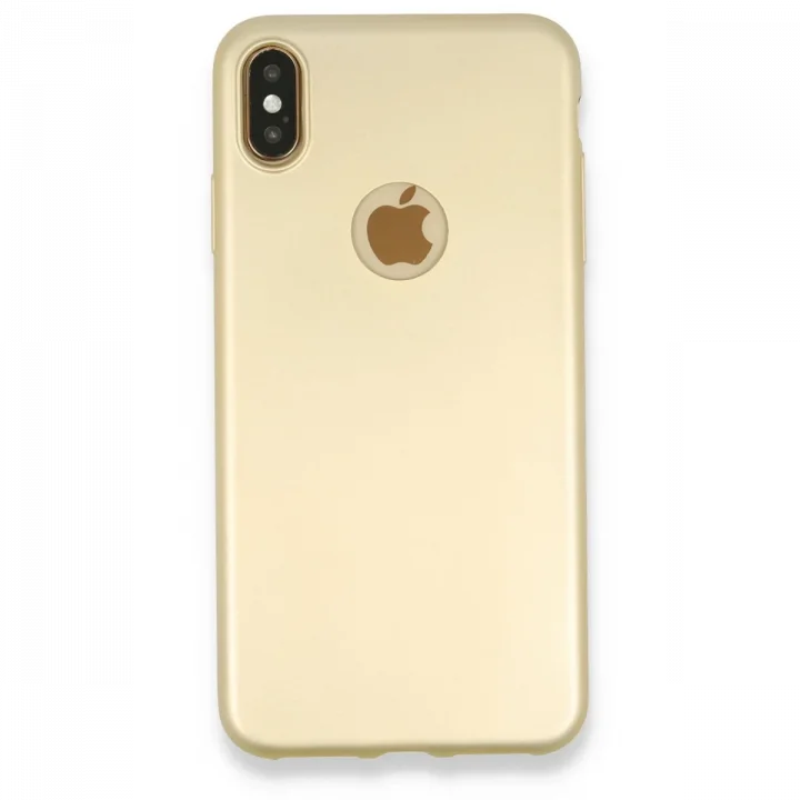 Mey İthalat®  iPhone XS Max Kılıf First Silikon - Gold