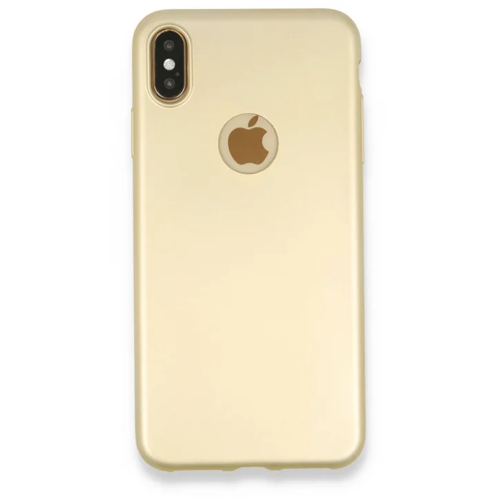 Mey İthalat®  iPhone XS Max Kılıf First Silikon - Gold