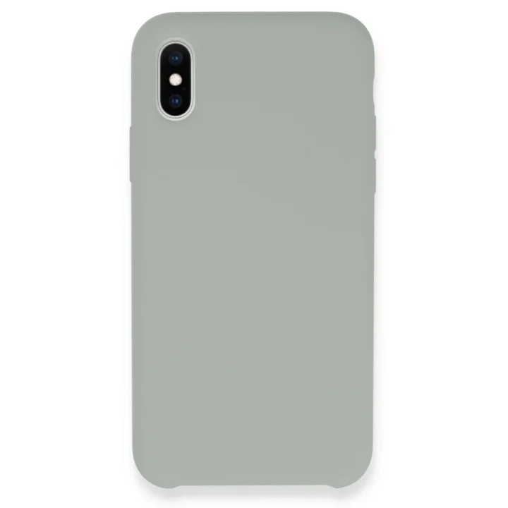 Mey İthalat®   iPhone XS Max Kılıf Lansman Legant Silikon - Açık Gri