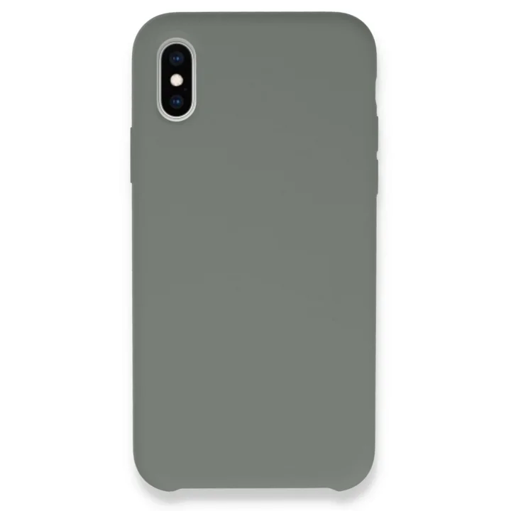 Mey İthalat®   iPhone XS Max Kılıf Lansman Legant Silikon - Gri