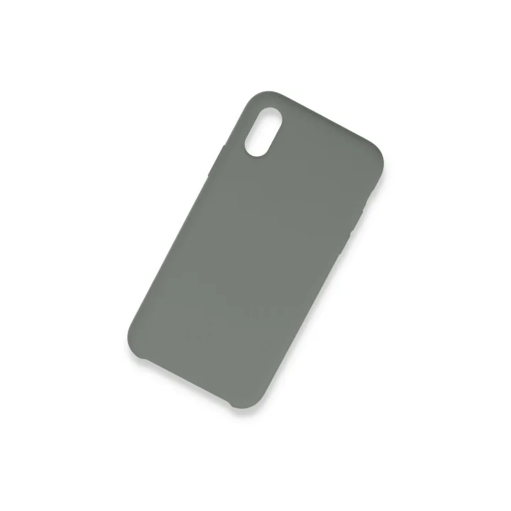 Mey İthalat®   iPhone XS Max Kılıf Lansman Legant Silikon - Gri