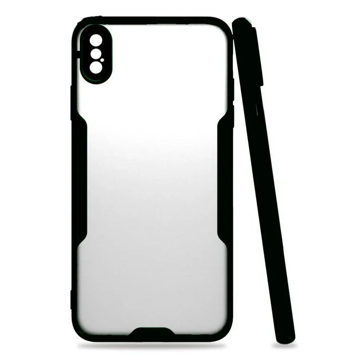 Mey İthalat®   iPhone XS Max Kılıf Platin Silikon - Siyah