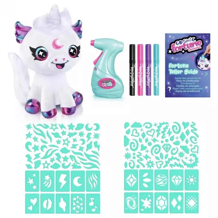 Mey İthalat® Işıklı Airbrush Peluş Cosmic Unicorn