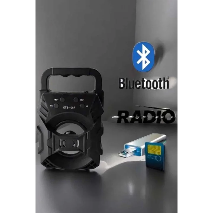 Mey İthalat® Işıklı Bluetooth Hoparlör Müzik ve Renkli Işık Taşınabiilir