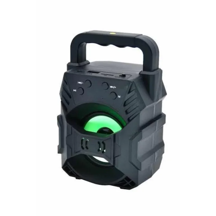 Mey İthalat® Işıklı Bluetooth Hoparlör Ses Bombası Taşınabilir Yüksek Ses Kaliteli Radyo Özelliği