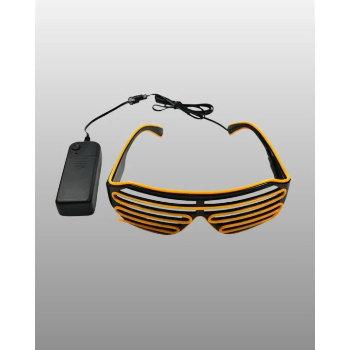 Mey İthalat® Işıklı Tasarımlı LED Gözlük Eğlence Aksesuarı