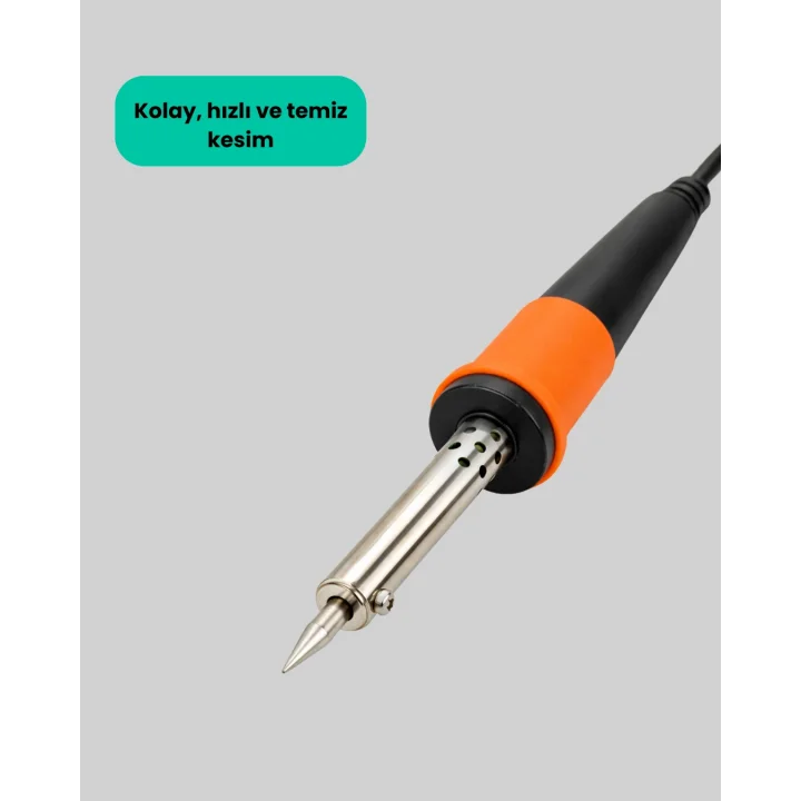Mey İthalat® Isıya Dayanıklı Ergonomik Saplı Elektronik Lehimleme Havyası