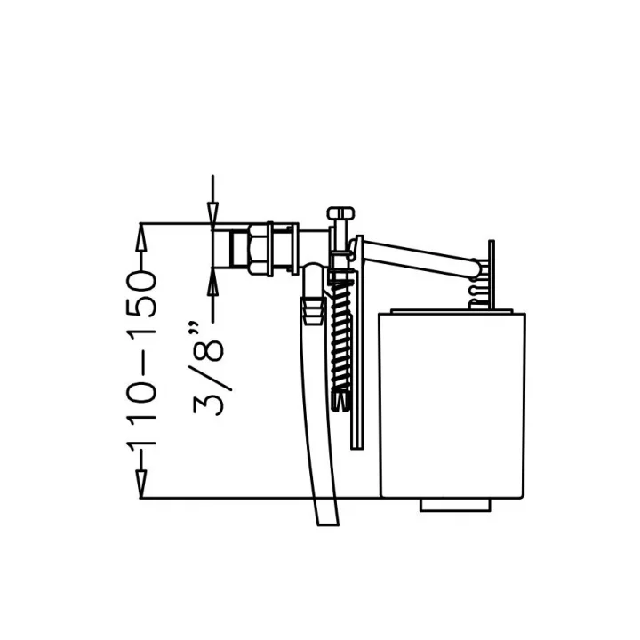 Mey İthalat® Japar 3/8 Şok Kapatmalı Flatör