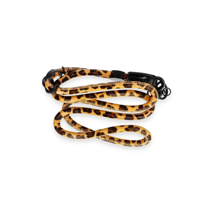Mey İthalat®  JI Leopar Desenli Boyun Askısı - Turuncu
