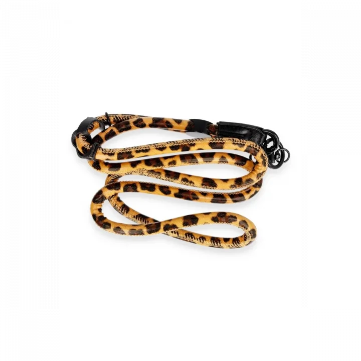 Mey İthalat®  JI Leopar Desenli Boyun Askısı - Turuncu