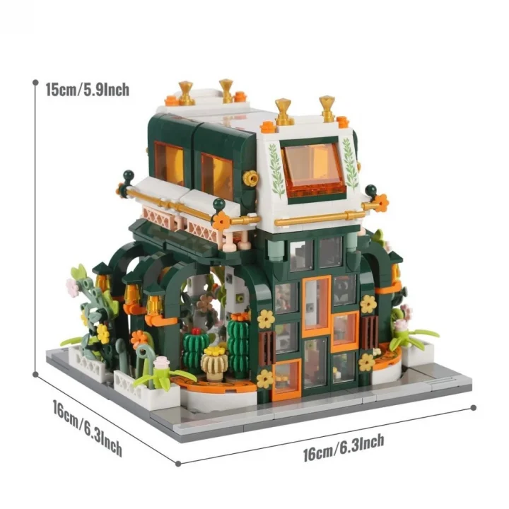 Mey İthalat®  JK2362 LOZ Botanik Bahçe Blok Seti - Vagon life