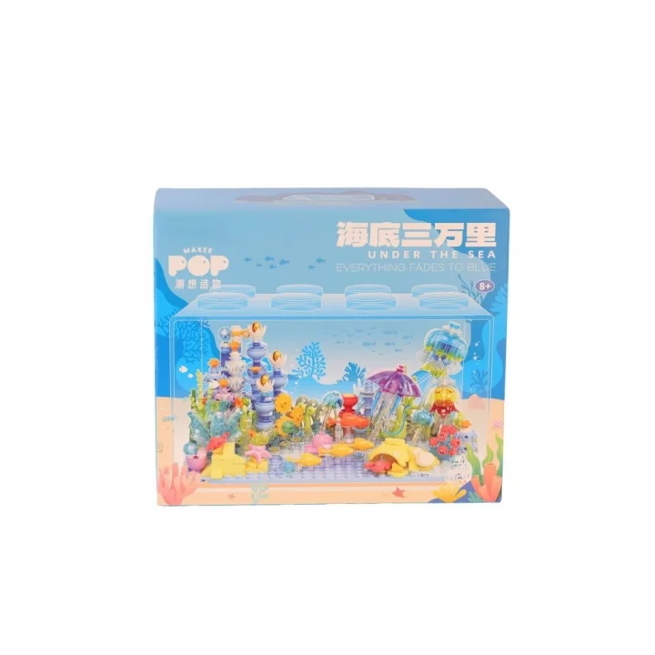 Mey İthalat® JK8311 AKVARYUM 597 PARÇA BLOCK OYUNCAK