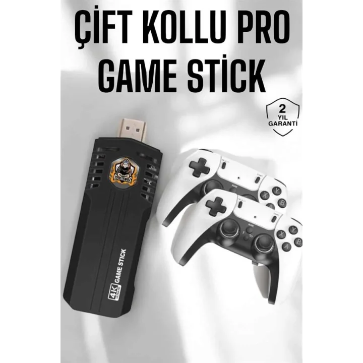 Mey İthalat® Joystick Çift Kollu Oyun Kolu Retro Oyun Yüksek Çözünürlüklü 3D Game