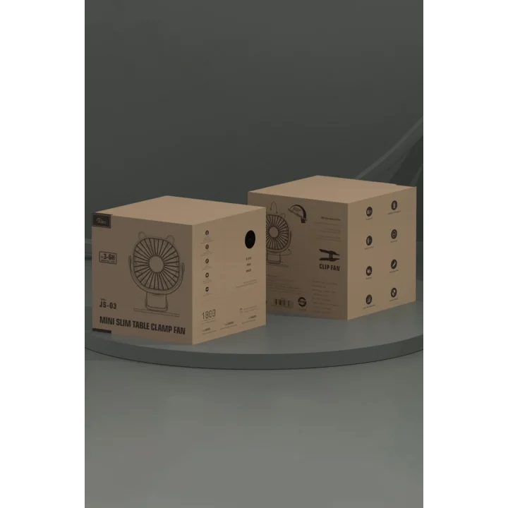 Mey İthalat®  JS03 Masaüstü Soğutma Fanı - Beyaz