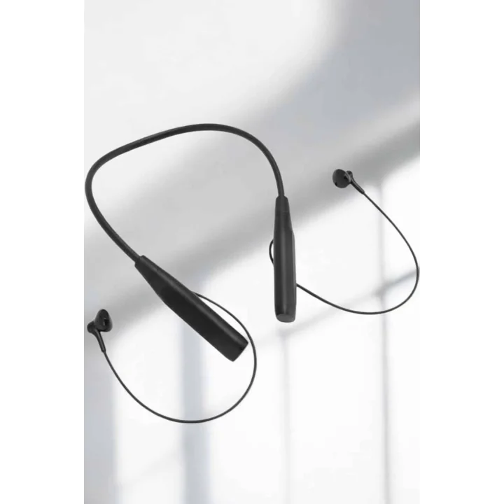 Mey İthalat® Kablolu Boyun Askılı Dijital Göstergeli Bluetooth Kulaklığı 60 Saat