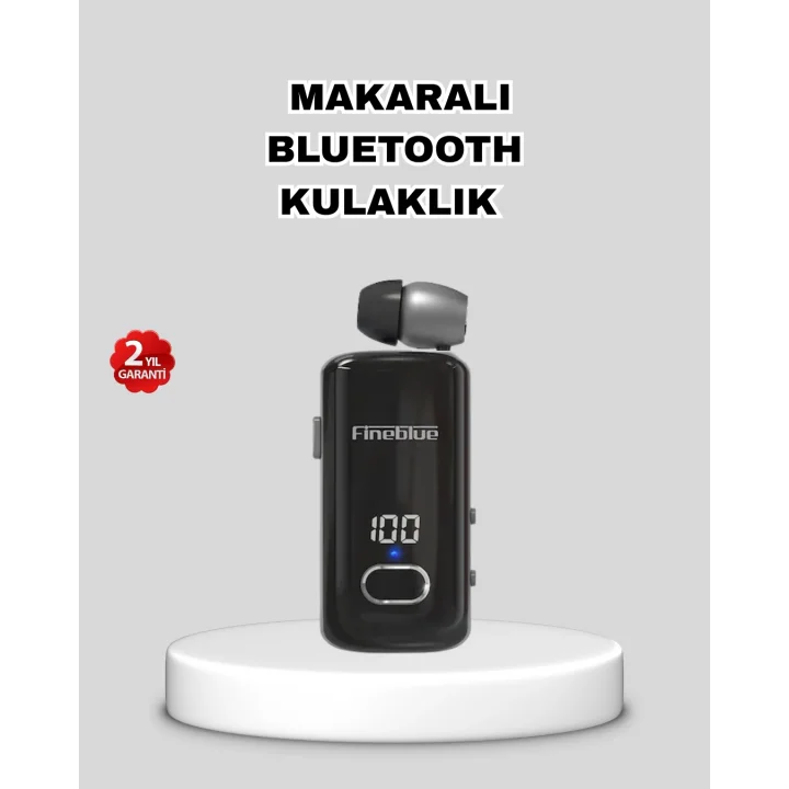Mey İthalat® Kablosuz Bluetooth 5.3 Kulaklık Dijital Ekranlı ve Su Geçirmez