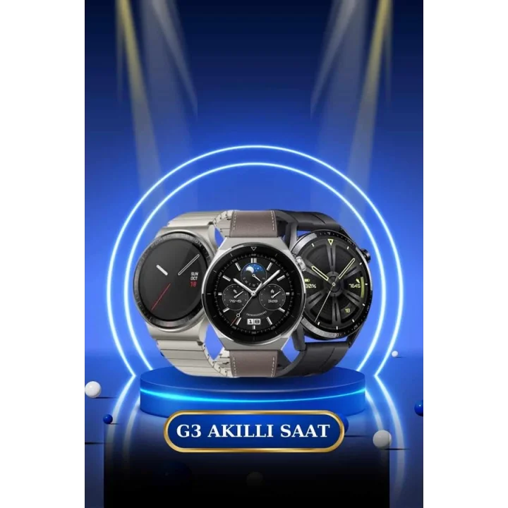 Mey İthalat® Kablosuz Bluetooth Bağlantılı Kulaklık ve Dokunmatik Ekran Akıllı Saat Arama Cevaplama