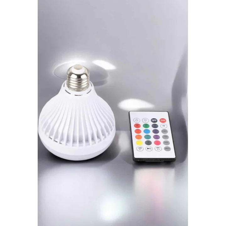 Mey İthalat® Kablosuz Bluetooth Hoparlör Led Lamba