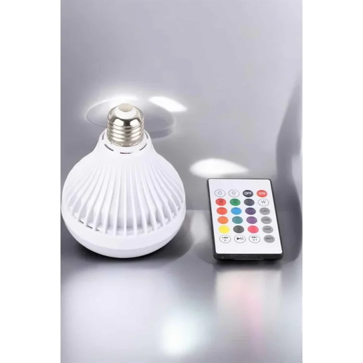 Mey İthalat® Kablosuz Bluetooth Hoparlör Led Lamba