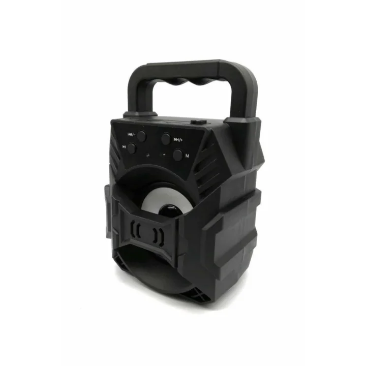 Mey İthalat® Kablosuz Bluetooth Hoparlör Ses Bombası RGB Işıklı Taşınabilir Yüksek Ses Kaliteli