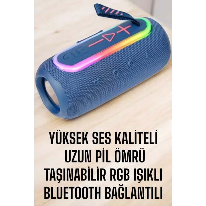 Mey İthalat® Kablosuz Bluetooth Hoparlör Uzun Pil Ömrü Taşınabilir
