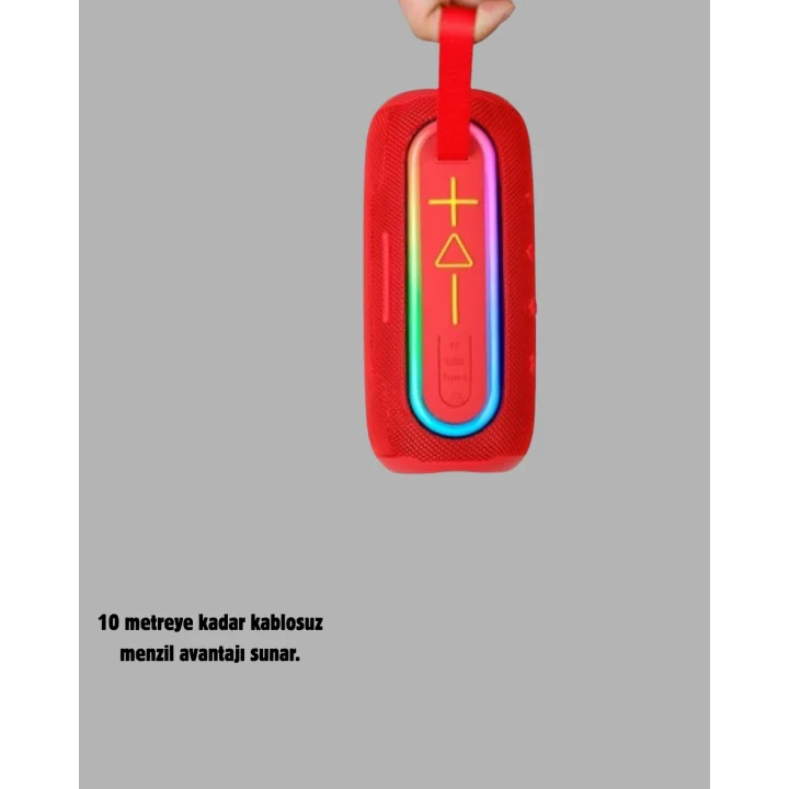 Mey İthalat® Kablosuz Hoparlör – Bluetooth 5.1, Güçlü Bas ve 10 Metre Menzil