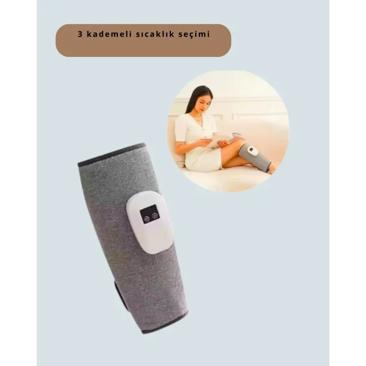 Mey İthalat® Kablosuz Isıtmalı Baldır Masaj Cihazı