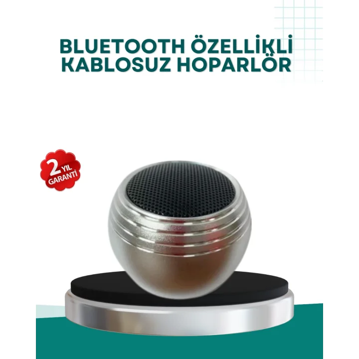 Mey İthalat® Kablosuz Mini Hoparlör Şarjlı TWS Destekli Kompakt Ses Sistemi
