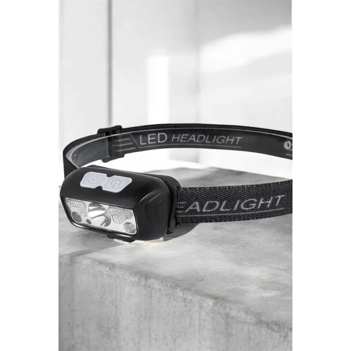 Mey İthalat® Kafa Lambası Kamp Lambası Sensörlü Şarjlı Ayarlanabilir